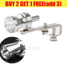Car Exhaust Pipe SIlver Turbo Sound Whistle Simulator Muffler Roar Maker  UK