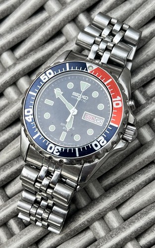 Seiko kinetic blue men watch - seiko,