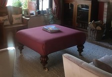 Footstool With Victorian Legs