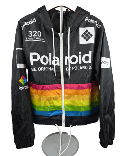 Polaroid black hooded full - hooded,