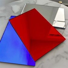 1.5mm Thick A4 Acrylic Mirror Sheet Cut to Size DIY Craft Safety Mirror Plastic