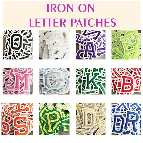 Letter patches iron - letter, iron-on