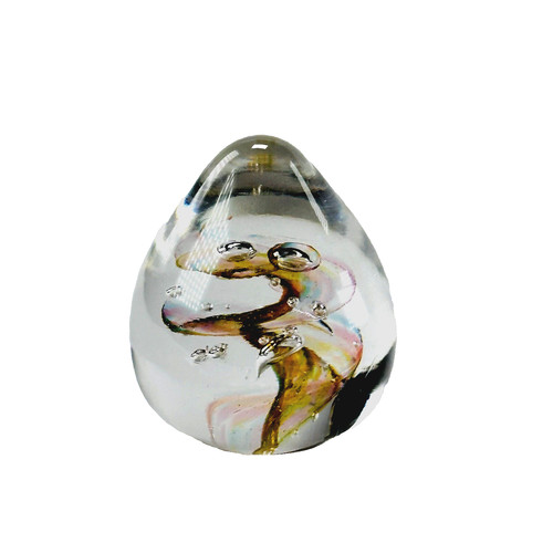 Faberge glass egg paperweight - faberge,