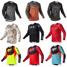 2025 Men Retro Cycling Jersey Mountain Bike MTB Racing Long Sleeve T-Shirt Tops.