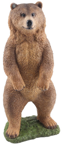 Brown bear ornament resin - bear,