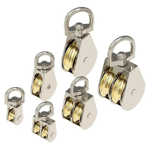 Double pulley zinc - zinc, alloy