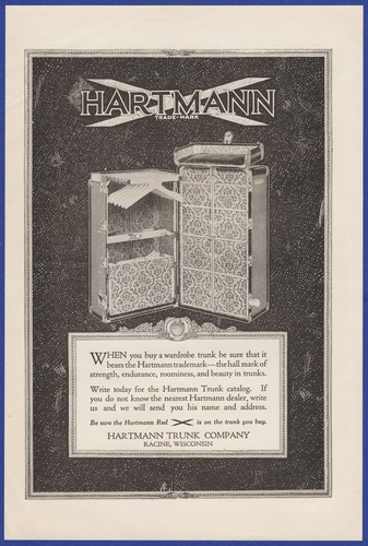 Vintage 1919 hartmann trunk - 1919,