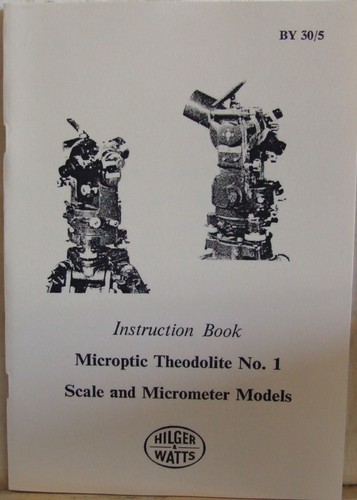 Watts no1 theodolite operation - theodolite,