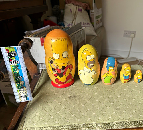 The simpsons wooden piece - wooden, 5-piece