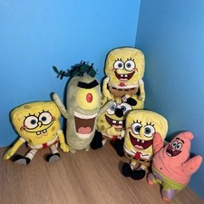  SpongeBob SquarePants Plush Toys Various Sizes Bundle 
