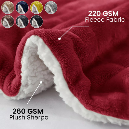 Fluffy sherpa fleece blanket - fluffy,