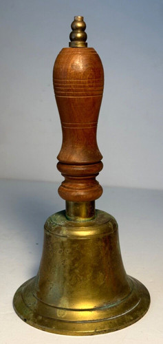 Large brass wood handle hand - large,