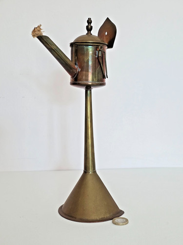 Vintage copper brass oil - copper/,