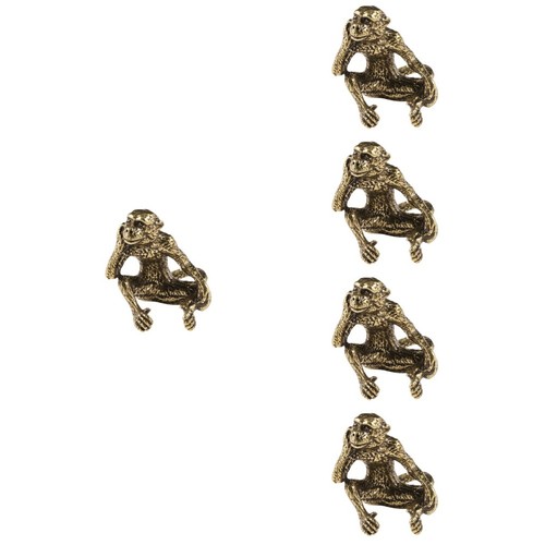 Retro brass miniature monkey - miniature,