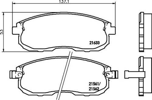 Mintex front brake - brake, set