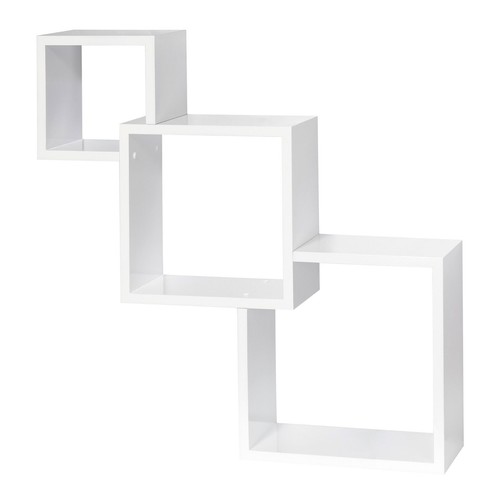2pc floating wall cube shelves - 2pc,