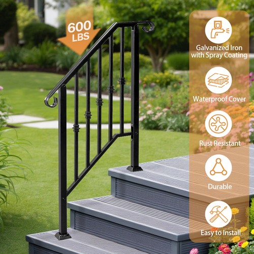 Wrought iron handrail picket - iron,