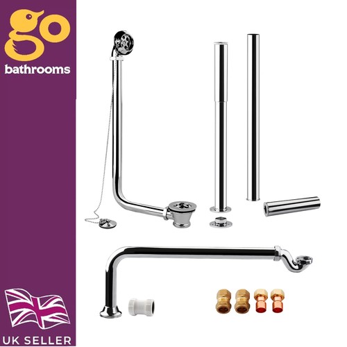 Chrome freestanding waste kit - waste,