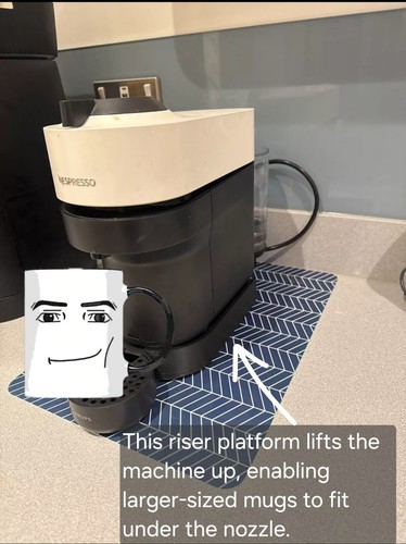 Platform riser for nespresso - riser,