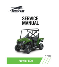 Arctic Cat 500 Prowler Service Manual | 2021 |  USB & Link