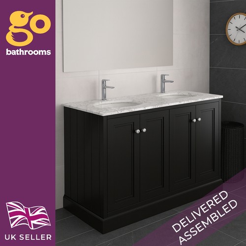 Traditional black 1200 vanity - traditional,