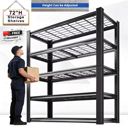 Heavy duty garage shelving - heavy, 5