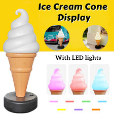 Ice Cream Cone Display ~ Whipped Soft Whippy 120cm Giant Model ~ Light Up LED