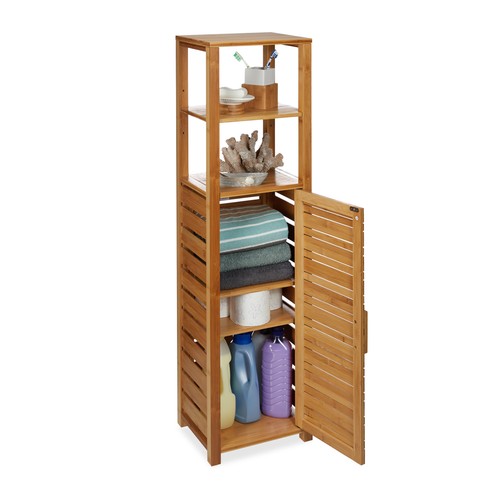 Bamboo bathroom shelf - , wooden