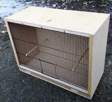 Single Finch Breeding Cage  25" x 18 x 12  With Black Fronts