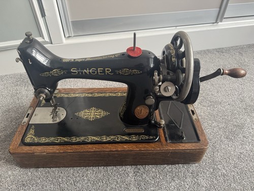 Vintage hand crank singer - vintage,
