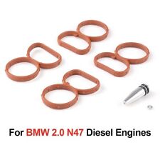 For BMW N47 2.0 Car Swirl Flap Flaps Plug Blank Removal Parts with Gaskets