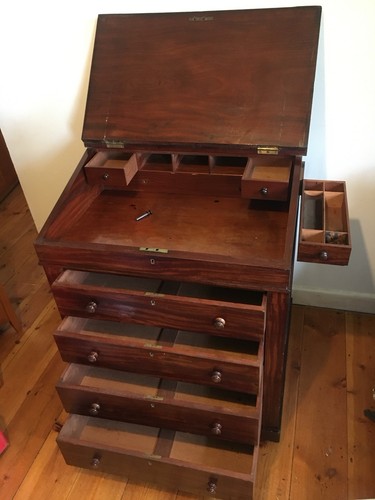 Antique edwardian davenport - antique,
