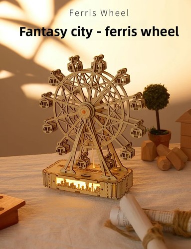 Wooden puzzle ferris wheel - puzzle,