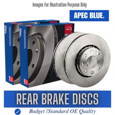 Brake Discs Pair Rear FOR VW