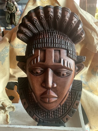 Hand carved wooden african - carved,
