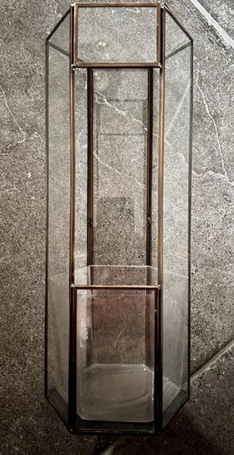 Vintage glass terrarium - vintage,