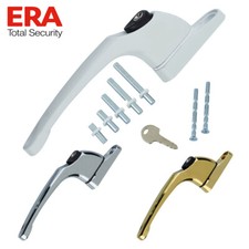 Universal uPVC Window Handle Inline Key Locking Espag Double Glazing