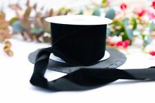 Black Velvet Ribbon 9mm 16mm