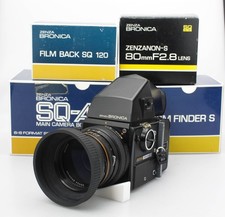 Bronica SQ-A 6x6 120 Camera w/ 80mm f/2.8 Zenzanon-S Lens and Waist-Prism finder