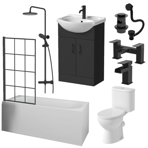 Complete bathroom suite - complete,