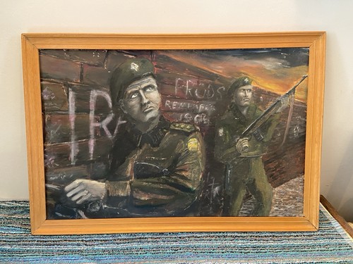 Original oil board - original, on