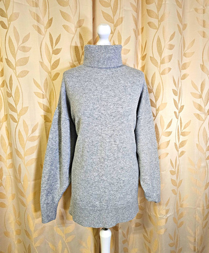 Womens grey oversized roll - grey,