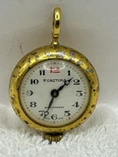 Vintage Exactima swiss made mechanical pendant watch, working order