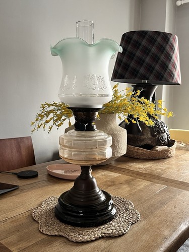 Vintage veritas oil lamp - veritas,