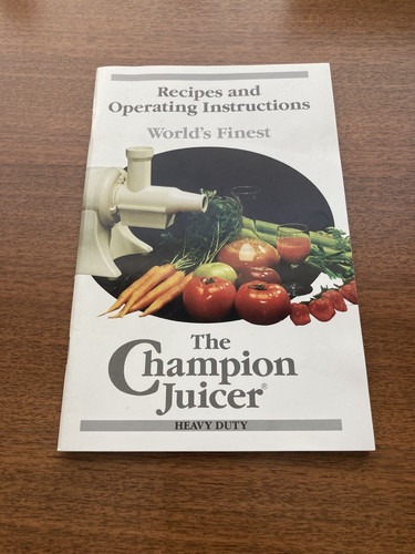 Champion juicer recipe and - recipe,
