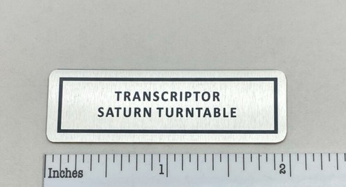 Transcriptor saturn turntable - transcriptor,