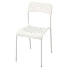 Set of 1/2/4 IKEA ADDE Kitchen Chairs Modern Tested Stackable Office Use Chairs