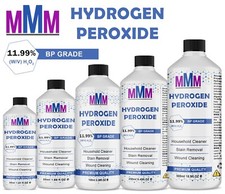 Hydrogen Peroxide Food Grade 11.99% Premium Quality | Multi-Purpose Cleaner- UK