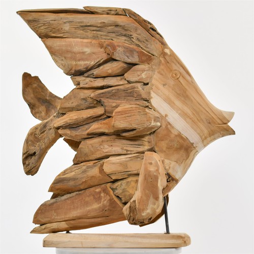 Driftwood fish ornament - driftwood,