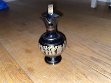 Greek Pottery 24k Gold Black And Bold Small Pottery Jug Fakiolas